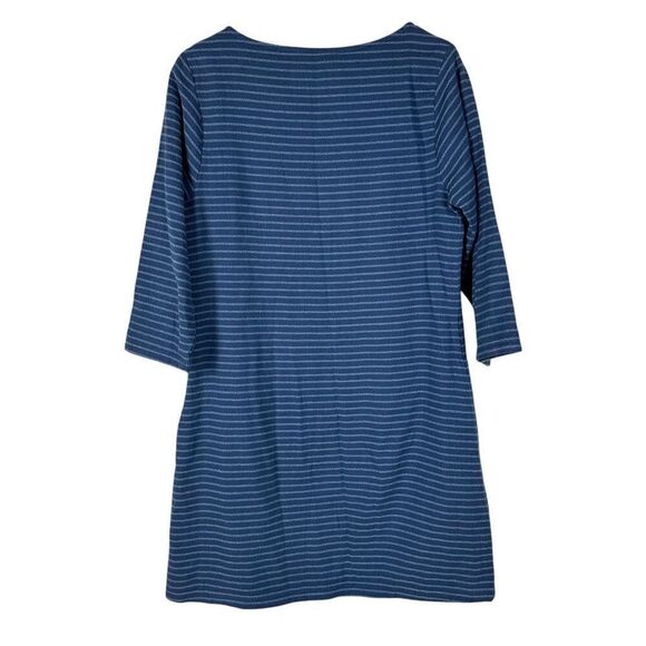 Brakeburn Blue Stripe Cotton Shift Dress size 12 - Picture 2 of 9